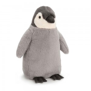 Arktida A Antarktida Jellycat Plyšáci Percy Penguin,36cm x 17cm x 15cm Šedé | KHCQB-1976