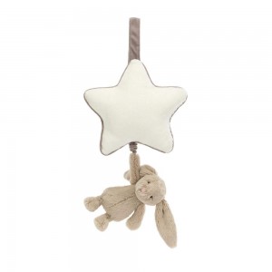 Baby Gifts Jellycat Bashful Bunny Musical Pull,30cm x 20cm x 6cm Béžový | XIWGQ-1296