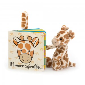 Baby Gifts Jellycat If I Were A Giraffe and Bashful Giraffe Small, Oranžové | RAXTI-4375