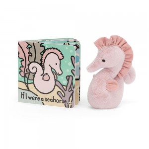 Baby Gifts Jellycat If I Were A Seahorse and Sienna Seahorse Medium, Růžové | DNXQH-1836