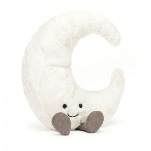 Baby Toys Jellycat Amuseables Moon,27cm x 18cm x 8cm Bílé | SXYNM-4619