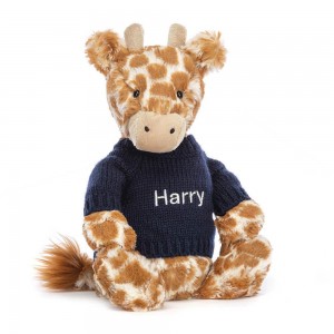 Baby Toys Jellycat Bashful Giraffe,31cm x 12cm x 9cm Oranžové | EXDBG-9872
