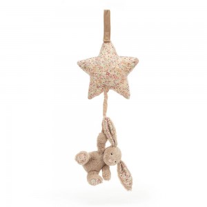 Baby Toys Jellycat Blossom Bea Bunny Musical Pull,30cm x 19cm x 3cm Béžový | YKLPQ-3817