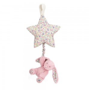 Baby Toys Jellycat Blossom Tulip Bunny Star Musical Pull,30cm x 19cm x 3cm Růžové | RVQDT-0324