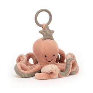 Baby Toys Jellycat Odell Octopus Activity Toy,10cm x 20cm x 20cm Oranžové | MUWIA-3862
