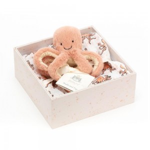 Baby Toys Jellycat Odell Octopus Gift Set,18cm x 18cm x 8cm Oranžové | NDBZE-3760