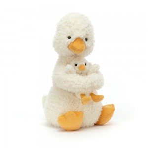 Baby Toys Jellycat Plyšáci Huddles Duck,26cm x 14cm x 10cm Žluté | CRTPM-7469