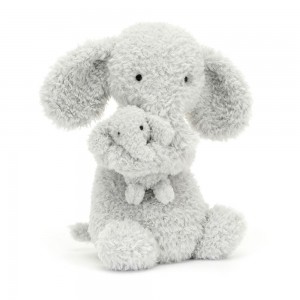Baby Toys Jellycat Plyšáci Huddles Sloníci,26cm x 14cm x 10cm Šedé | RKWSB-8436