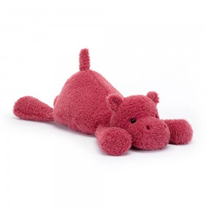 Big Toys Jellycat Plyšáci Splootie Hippo,16cm x 18cm x 42cm Růžové | CYBPV-9267