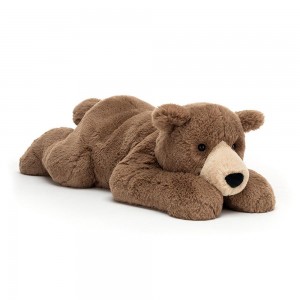 Big Toys Jellycat Plyšáci Woody Lying,18cm x 19cm x 47cm Hnědé | FHPLK-0653