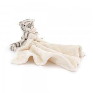 Dečka Jellycat Bashful Snow Tygříci,15cm x 34cm x 34cm Šedé | ESMGL-1940
