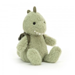 Dragons Jellycat Plyšáci Backpack Dino,8.7in x 3.5in x 3.1in Zelene | YPVKJ-7038