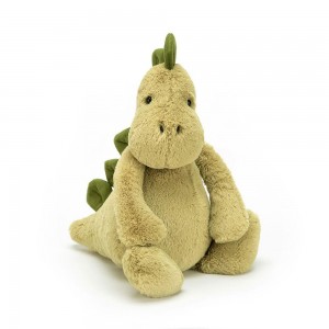 Dragons Jellycat Plyšáci Bashful Dino,12.2in x 4.7in x 3.5in Zelene | DOUEX-2456