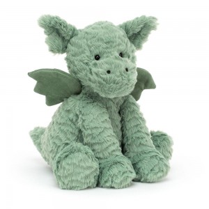 Dragons Jellycat Plyšáci Fuddlewuddle,9.1in x 5.1in x 3.5in Zelene | IQMHD-8904
