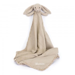 Dítě Jellycat Bashful Bunny Blankie,56cm x 70cm x 9cm Béžový | HDBEI-7053