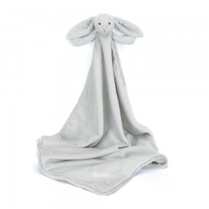Dítě Jellycat Bashful Bunny Blankie,56cm x 70cm x 9cm Šedé | OEFDT-9360