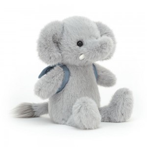 Džungle A Safari Jellycat Plyšáci Backpack Sloníci,22cm x 9cm x 8cm Šedé | GCBZL-5924