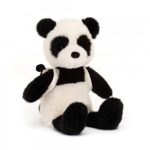 Džungle A Safari Jellycat Plyšáci Backpack Panda,22cm x 9cm x 8cm Černé | NUAPO-3704