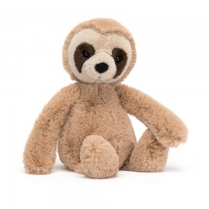 Džungle A Safari Jellycat Plyšáci Bashful Sloth,31cm x 12cm x 9cm Béžový | NKQMJ-4210