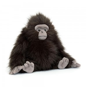 Džungle A Safari Jellycat Plyšáci Gomez Gorilla,34cm x 20cm x 18cm Černé | CELAS-1342