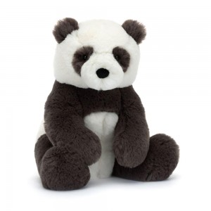 Džungle A Safari Jellycat Plyšáci Harry Panda Cub,28cm x 14cm x 11cm Černé | HFWZO-9806