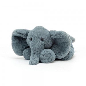 Džungle A Safari Jellycat Plyšáci Huggady Sloníci,14cm x 20cm x 23cm Blankyt | GYFJO-7681