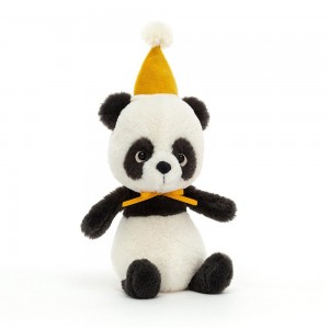 Džungle A Safari Jellycat Plyšáci Jollipop Panda,22cm x 9cm x 8cm Bílé | UWNVM-4795