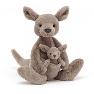 Džungle A Safari Jellycat Plyšáci Kara Kangaroo,36cm x 13cm x 32cm Hnědé | XUCLB-0653