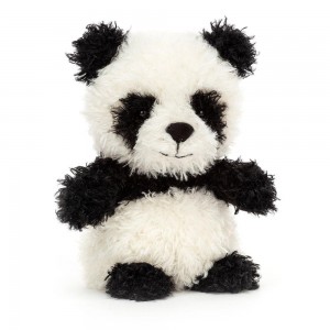 Džungle A Safari Jellycat Plyšáci Little Panda,18cm x 10cm x 8cm Bílé | TNKDA-6215