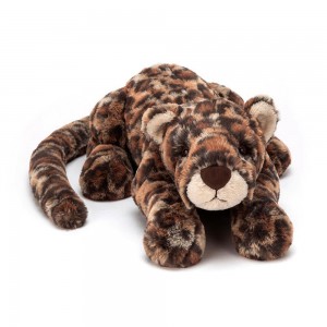 Džungle A Safari Jellycat Plyšáci Livi Leopard,13cm x 14cm x 36cm Hnědé | SJNQV-3817