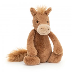 Farmyard Jellycat Plyšáci Bashful Pony,31cm x 12cm x 9cm Hnědé | KXMPS-5049