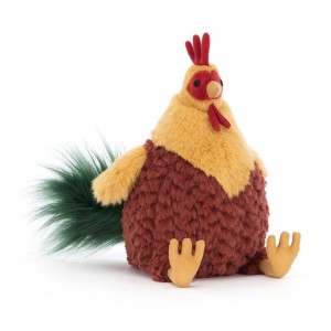 Farmyard Jellycat Plyšáci Cluny Cockerel,26cm x 12cm x 15cm Hnědé | GBFJE-0978