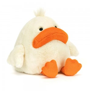 Farmyard Jellycat Plyšáci Delia Duck,23cm x 14cm x 16cm Bílé | OSUKW-6513
