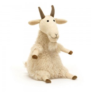 Farmyard Jellycat Plyšáci Ginny Goat,28cm x 14cm x 12cm Bílé | FSOGX-7035