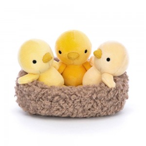 Farmyard Jellycat Plyšáci Nesting Chickies,11cm x 13cm x 13cm Žluté | YVZLK-8592