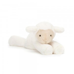 Farmyard Jellycat Plyšáci Smudge Lamb,13cm x 11cm x 24cm Bílé | SDXZY-5431