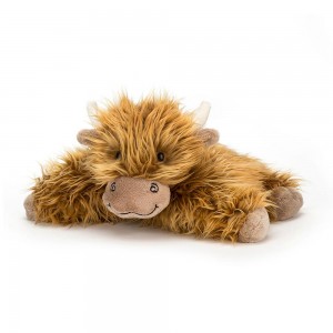 Farmyard Jellycat Plyšáci Truffles Highland Cow,6.3in x 14.2in x 9.1in Hnědé | KBESV-6180