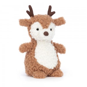 Farmyard Jellycat Plyšáci Wee Reindeer,4.7in x 2.8in x 2.4in Hnědé | MXCZL-6953