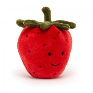 Food Jellycat Plyšáci Amuseables Fabulous Fruit Strawberry,8cm x 7cm x 6cm Červené | JNTPG-3469
