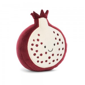 Food Jellycat Plyšáci Amuseables Fabulous Fruit Pomegranate,9cm x 9cm x 5cm Červené | ANCPY-0827