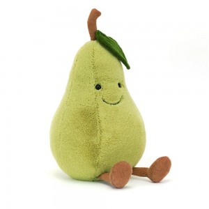 Food Jellycat Plyšáci Amuseables Pear,24cm x 13cm x 12cm Zelene | EDZKY-8471