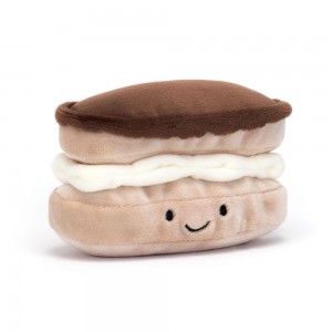 Food Jellycat Plyšáci Amuseables Pretty Patisserie Éclair,7cm x 12cm x 6cm Béžový | GETQX-1743