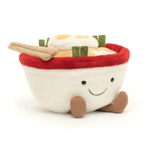 Food Jellycat Plyšáci Amuseables Ramen,15cm x 17cm x 16cm Šedé | ALBWS-9245