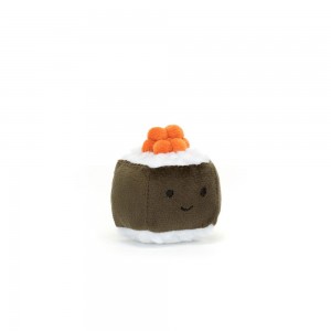 Food Jellycat Plyšáci Amuseables Sassy Sushi Hosomaki,5cm x 5cm x 5cm Zelene | UOHRB-0269