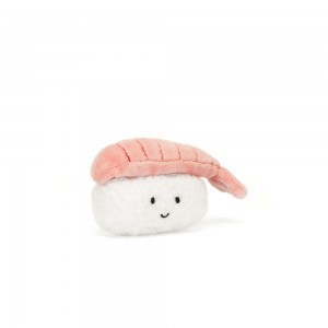 Food Jellycat Plyšáci Amuseables Sassy Sushi Nigiri,6cm x 7cm x 4cm Bílé | JTOYH-5620
