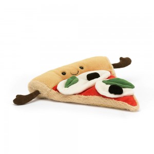 Food Jellycat Plyšáci Amuseables Slice of Pizza,23cm x 19cm x 5cm Béžový | QLTOF-1706