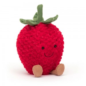 Food Jellycat Plyšáci Amuseables Strawberry,20cm x 13cm x 9cm Červené | IROCB-6309