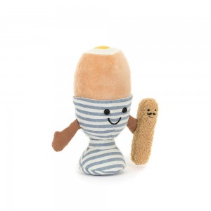 Food Jellycat Plyšáci Amuseables Vajíčkoetha Vajíčko & Lance Soldier,16cm x 12cm x 6cm Béžový | MHDTL-5863