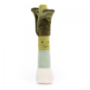 Food Jellycat Plyšáci Amuseables Vivacious Vegetable Leek,26cm x 6cm x 5cm Zelene | HNIWG-2579