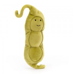 Food Jellycat Plyšáci Amuseables Vivacious Vegetable Pea,18cm x 6cm x 4cm Zelene | BFNEK-0215